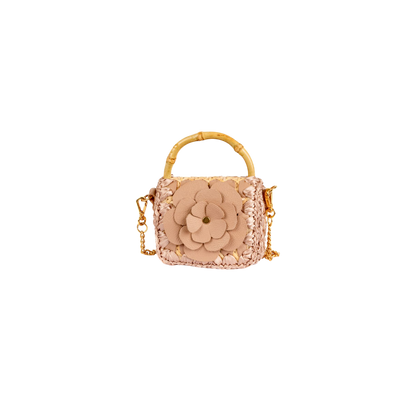 BOLSA BABY FLOWER BEIGE