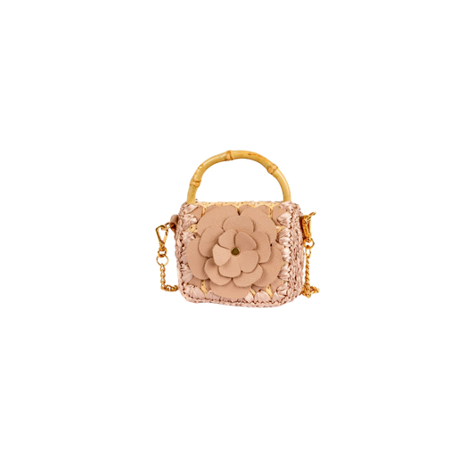 BOLSA BABY FLOWER BEIGE
