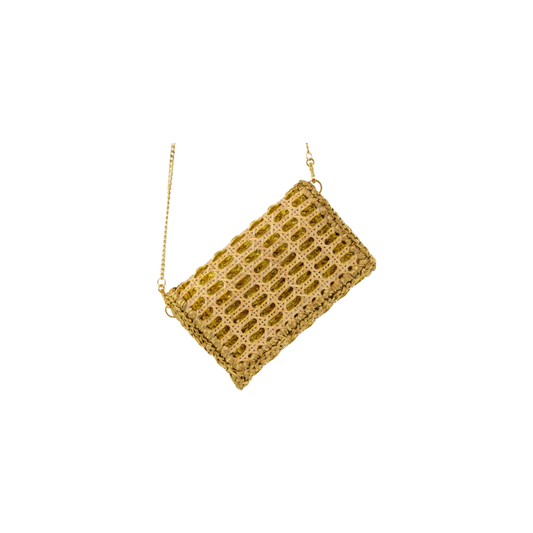BOLSA CLUTCH SIENA GLITTER GOLD