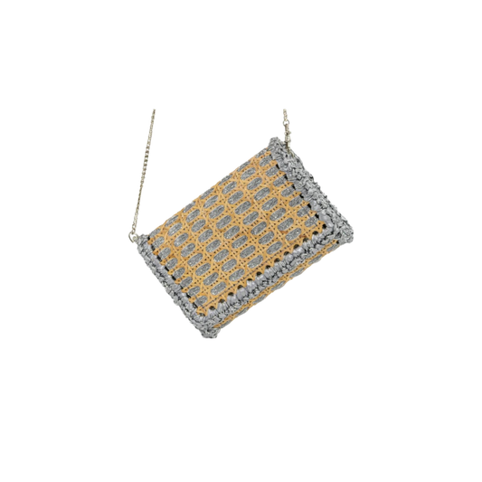 BOLSA CLUTCH SIENA GLITTER SILVER