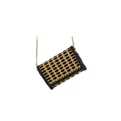 BOLSA CLUTCH SIENA GLITTER BLACK