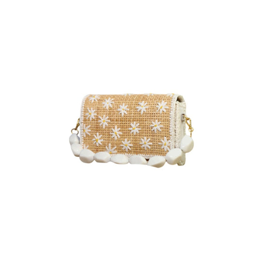 CLUTCH LE MARGUERITE GARDEN WHITE