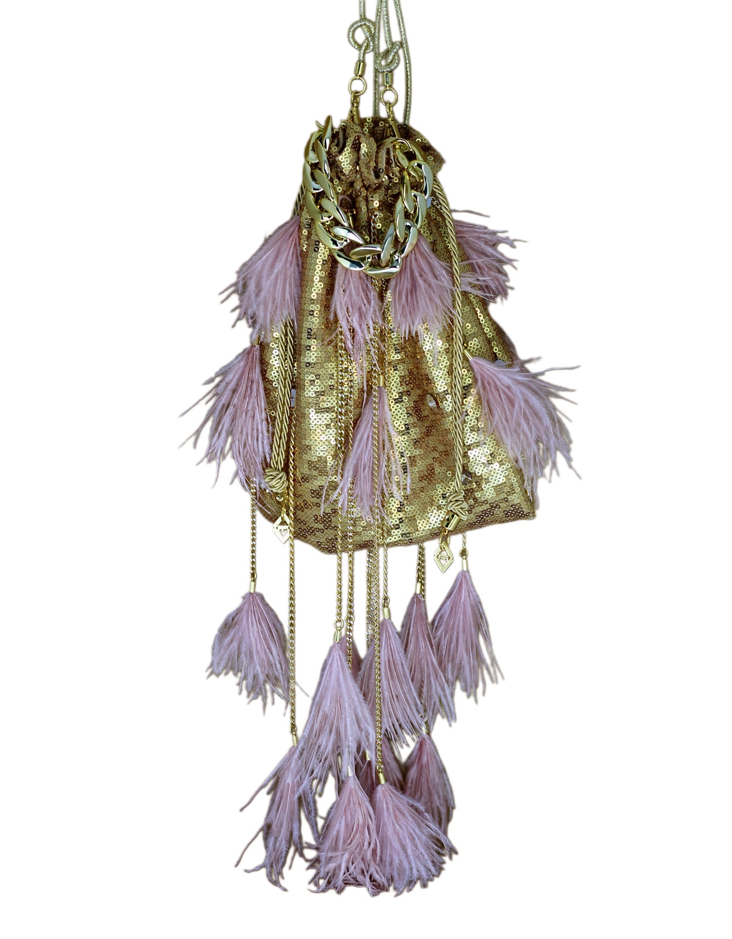 BOLSA PLUMMY SWING GOLD