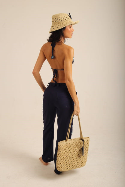 PANTALONA GREEK EYE MARINHO
