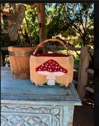 BOLSA SEVILHA PETIT TRAME MUSHROOM