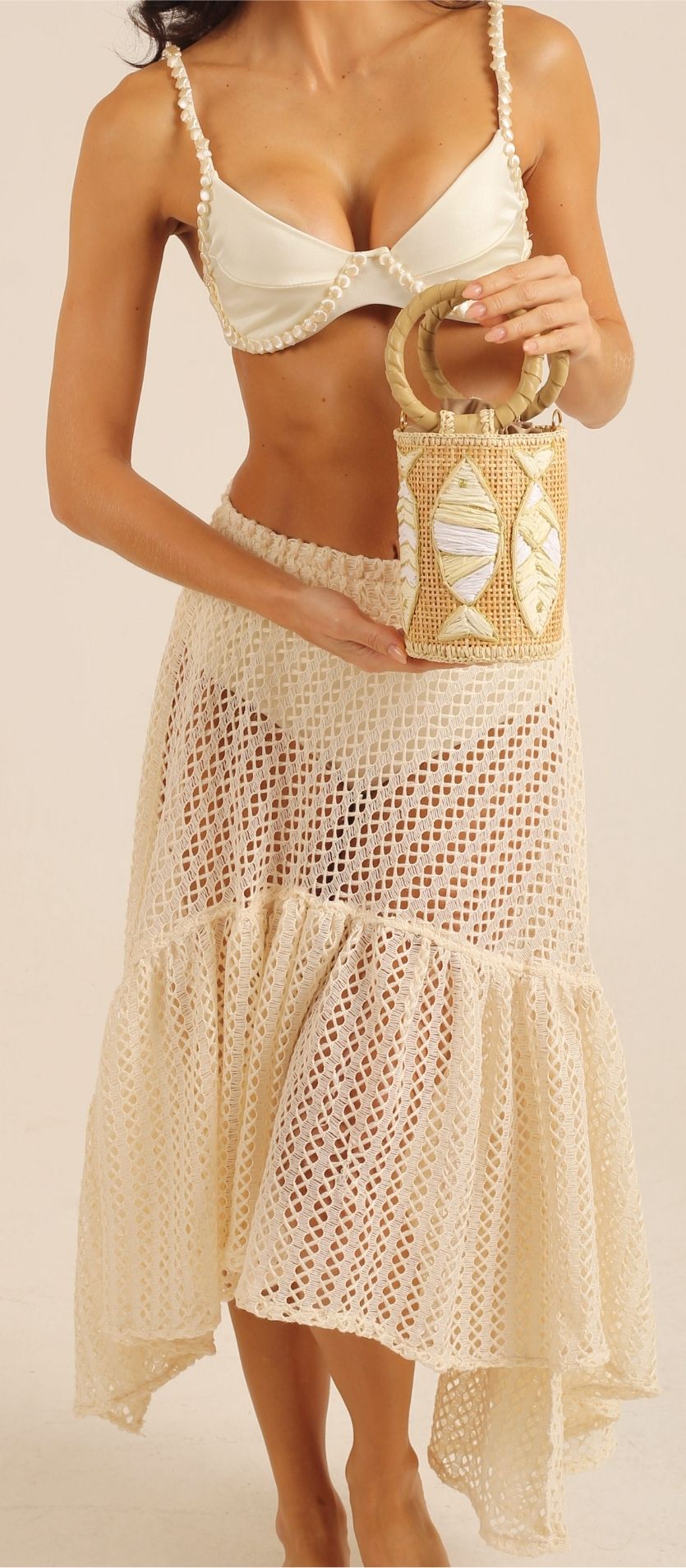 TIERED MIDI SKIRT BREZZA
