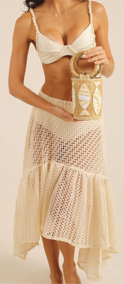 TIERED MIDI SKIRT BREZZA