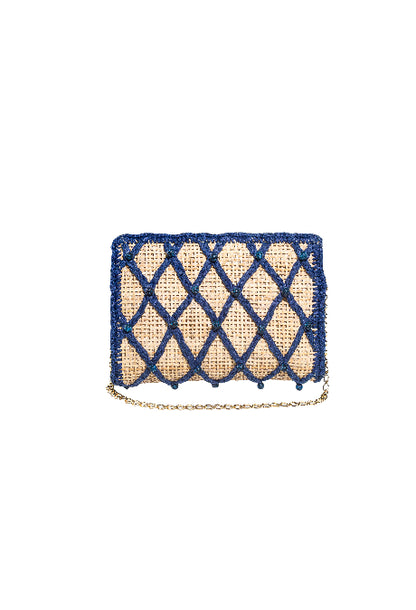 CLUTCH JEWEL AGATE BLUE