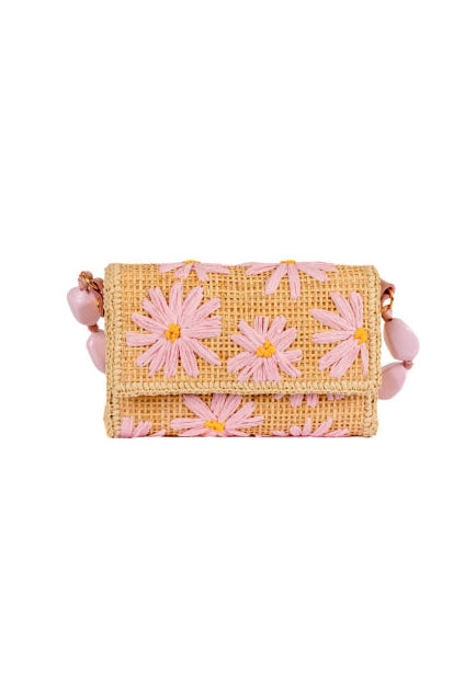 LE MARGUERITE BABY PINK CLUTCH BAG
