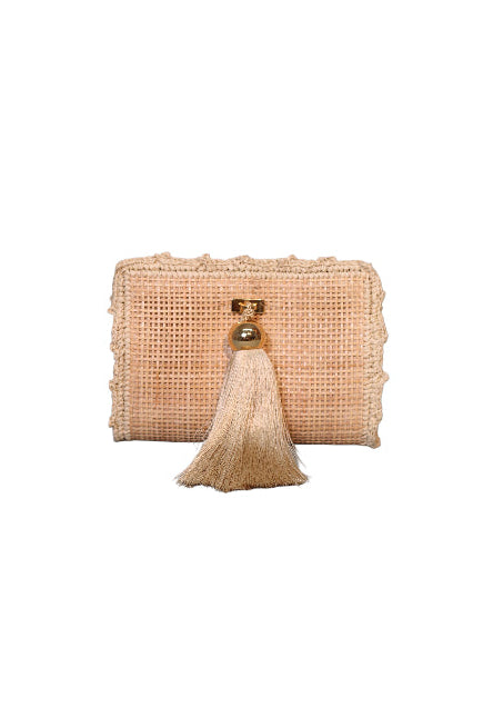 CLUTCH TASSEL BEIGE
