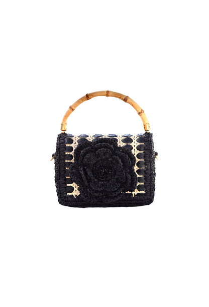 CLUTCH SIENA FLEUR BLACK