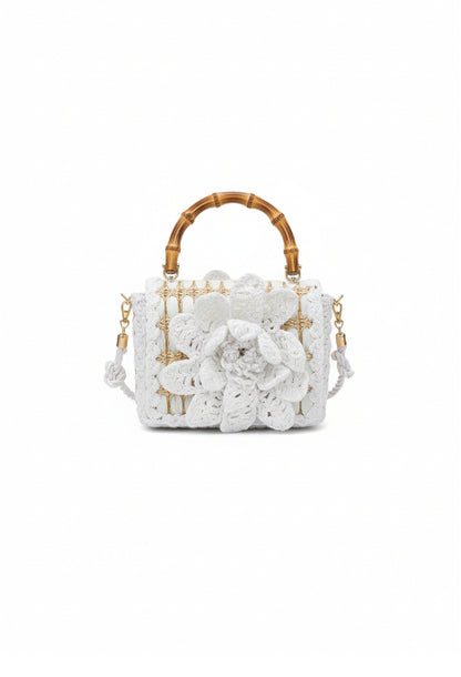 CLUTCH SIENA FLEUR WHITE