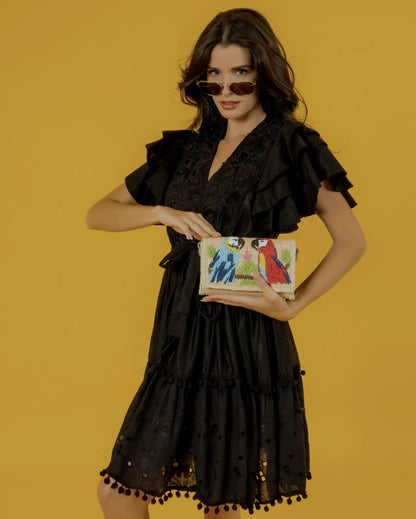 BOLSA CLUTCH ARARA NATURE