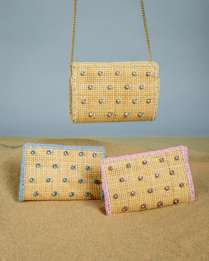 CLUTCH NATURE CRYSTAL AZUL BEBÊ