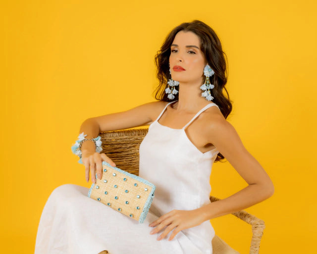 CLUTCH NATURE CRYSTAL AZUL BEBÊ